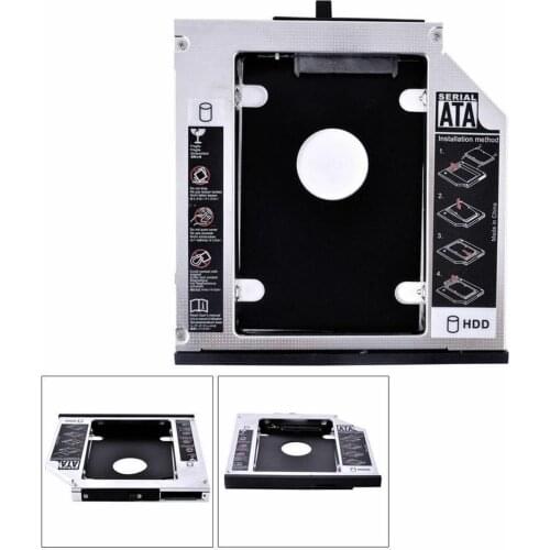 12.7MM 2nd SATA Hard Disk Drive HDD SSD Caddy Adapter Tray for Lenovo IdeaPad G570 G580 G585 G770