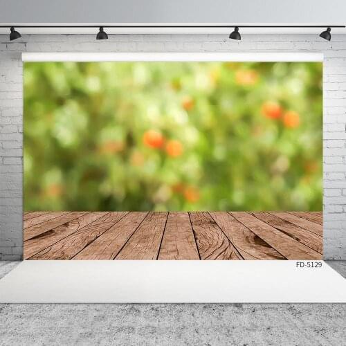 Flare Bokeh Wooden Plank Photo Background Customized Photography Backdrop for Children Baby Portrait Pets Toy Photobooth Props