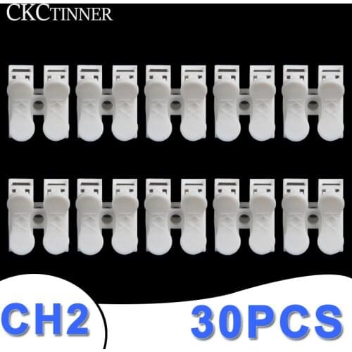 10pcs CH-2 Press Type Electric Connection Quick Wiring Terminal for LED Lighting