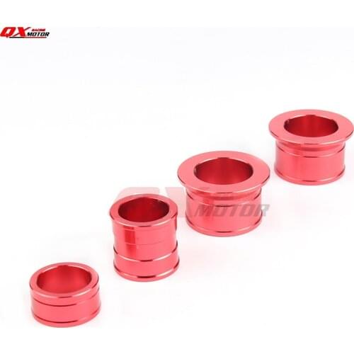 CNC Billet Aluminum Front with Rear Wheel Hub Spacers wheel busher Fit CR 125 250R CRF 250R 250X 450R 450X Motorcross Dirt Bike