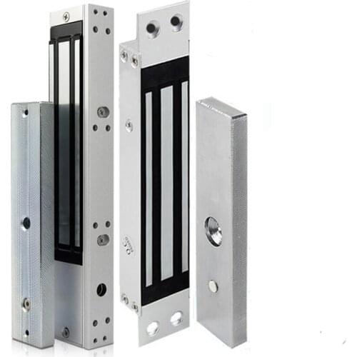 DC12V Embedded Electric Magnetic Door Lock 180kg/350lbs Electronic Magnet Lock for Wooden Glass Framed Single Door Waterproof