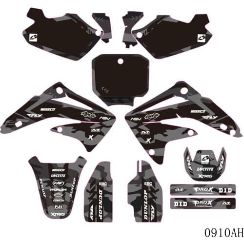 For HONDA CR 85 CR85 2003-2012 Full Graphics Decals Stickers Motorcycle Background Custom Number Name 3M