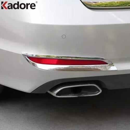 For Hyundai Sonata 2015 2016 2017 2018 Rear Reflector Fog Light Lamp Cover Sticker Decoration Trim Exterior Accessories