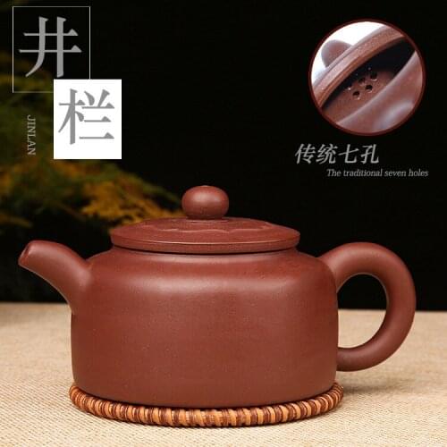 Purple clay pot large size Ruyi pot shape can be customized logo company gift making model machine press pot wholesale