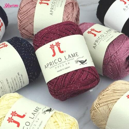 HAMANAKA APRICO LAME handwork cotton yarn line thread 1roll=30g=115meters