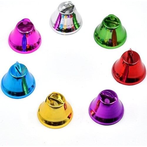 10pcs Jingle Bells Colorful Craft Metal DIY Bells for Christmas, Party & Festival Decorations, Pet, Craft and Jewelry Making