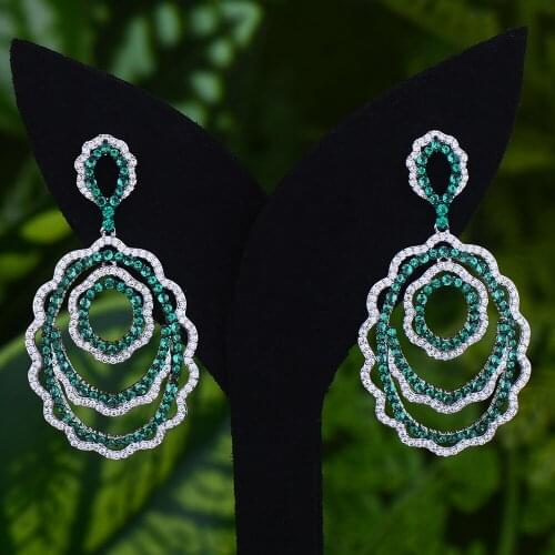 LARRAURI Trendy Pink Green Dangle Earrings For Women Bohemian Seagull Drop Earring 2020 Brincos Female DIY Fashion Jewelry