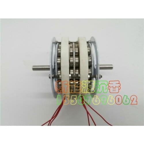 40W / 50W Miniature Double-layer Disc Generator Coreless Generator Mobile Power Extended Range Power Generation Diy