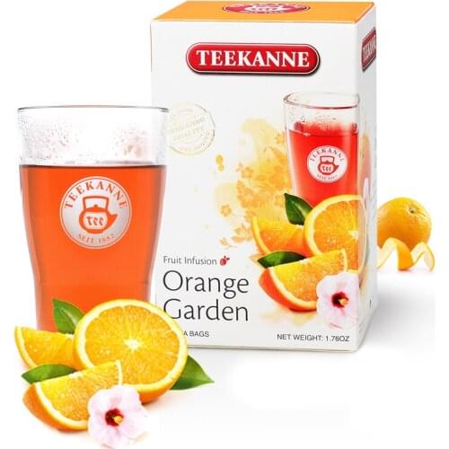 Free shipping 50g/box Teekanne Germany Imported Orange Orchard Fruit Tea Small Bags of Fruit and Fruit Tea Bags