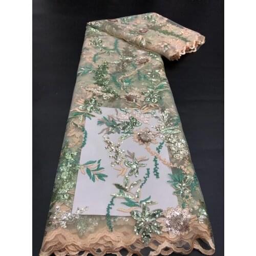 New exquisite multi-color sequined tulle embroidery, comfortable fabric, suitable for fashionable ladies' skirts