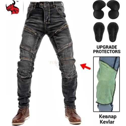 New Men Summer Motorcycle Pants Aramid Moto Jeans Protective Gear Riding Touring Black Motorbike Trousers Black Motocross Jeans
