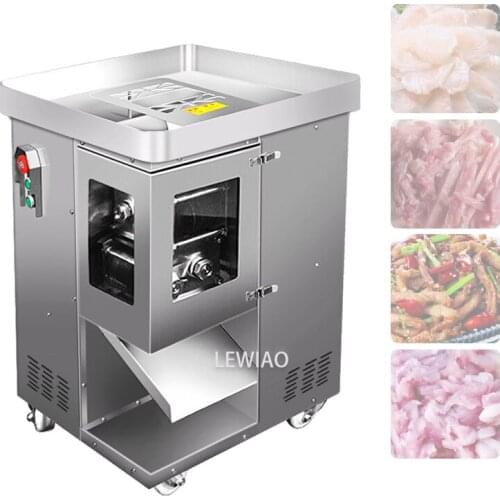New Electric Meat Slicer Cutter Commercial Home Meat Slicing Machine Automatic Meat Cutting Mincing 500kg/Hour