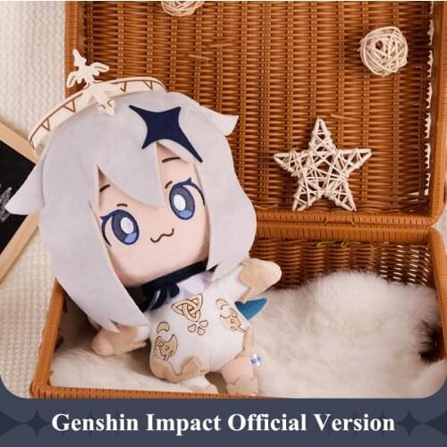Official Version Genshin Impact Paimon Plush Doll Anime Game Cute Soft Stuffed Cartoon Cosplay Pillow Toy Prop Christmas Gift