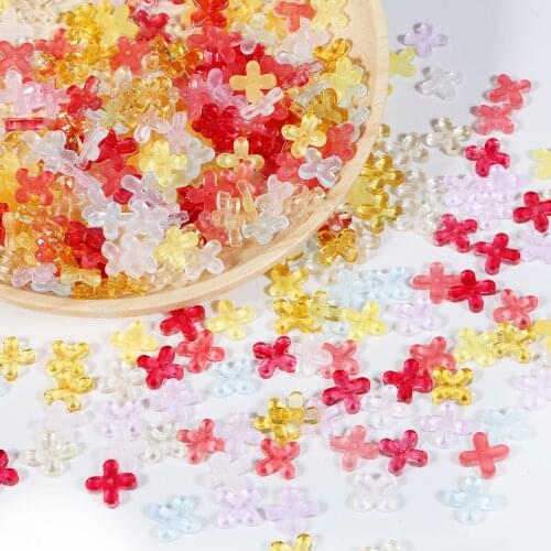 Wholsale 10Pcs Osmanthus Glass Petal Material Beads For Jewelry Making Bracelet DIY Jewelry Finding