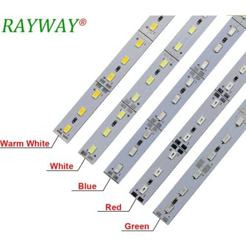 Kitchen Light 8520 7020 5730 5630 2835 LED strip Under Cabinet Light 12V 0.5M LED Bar Light White Warm LED Rigid Strip 10pcs/lot