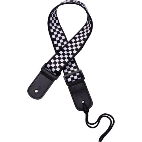 Adjustable Ukulele Strap Soft Polyester Shoulder Belt with Plastic Buckle Hanging Rope for Ukulele