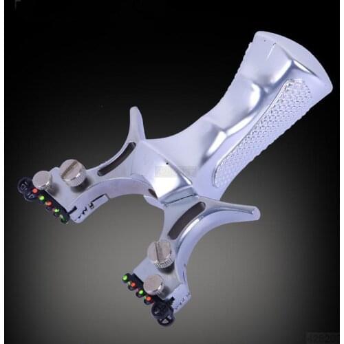 Outdoor hunting tool Catapult with rubber band Slingshot Exquisitely made of alloy steel High Precision Flat Leather Slingshot