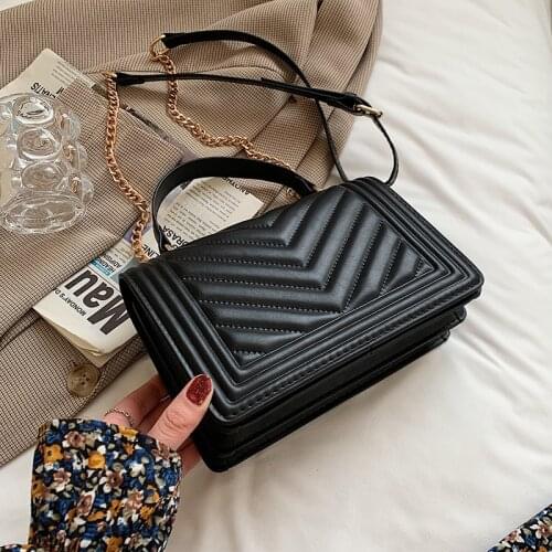 Luxury Women Pu Leather Handbags Crossbody Bags High Quality Ladies Small Chain Shoulder Bag Designer Female Messenger Bags New