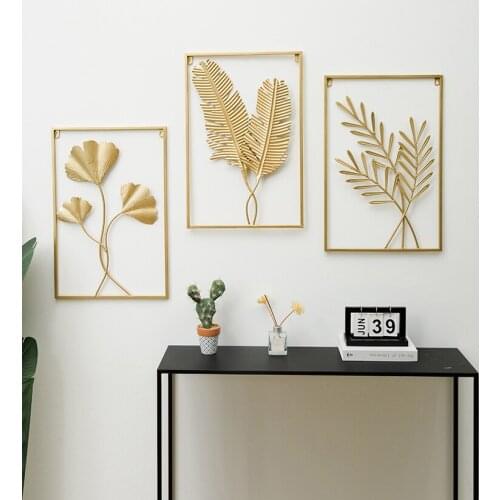 Nordic Modern Iron Wall Hanging Living Room Sofa TV Background Wall Corridor Decoration Light Luxury Home Decoracion Habitacion