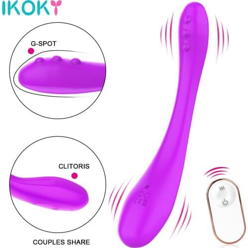 Vaginal Massager G-Spot Clitoral Stimulator Double Ended Sex Toys for Woman Female Masturbator Dildo Vibrator 9 Speeds Bendable