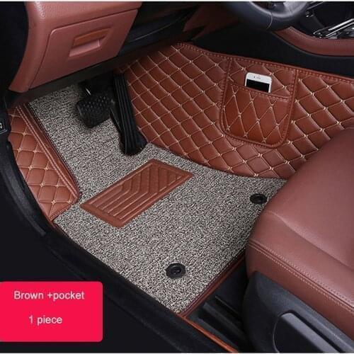WLMWL Custom leather car mat for Jaguar All Models xf xj 6/8/12 xk xkr x-type xfr F-Type auto accessories Car-Styling