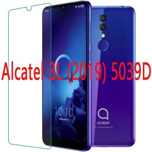 Tempered Glass for Alcatel 3L (2020) GLASS Protective Film on Alcatel 3L (2019) 5039D 5034D Screen Protector case cover