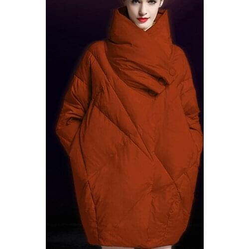 Size S-10XL large Collar Women Winter Down Jacket Warm 90% Duck Down Jacket Coat Any Size