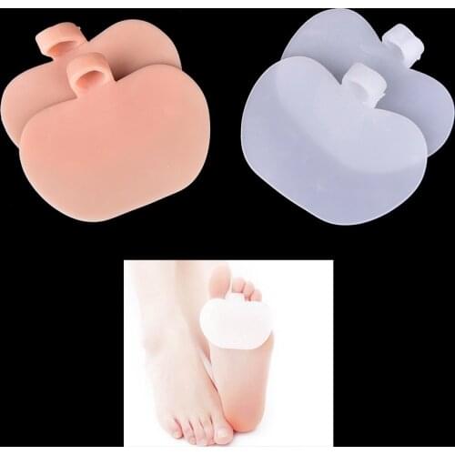 2 Colors 1Pair High-heeled Shoes Forefoot Cushion Pads Silicone Insole Orthotics Half Yard Pad Foot Care Insoles