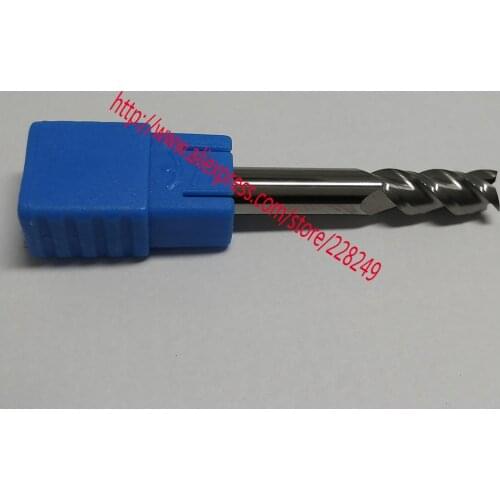 1pc D8*20*D8*60 HRC50 3 Flutes Flat End Mills For Aluminum CNC Milling Tools Router bits