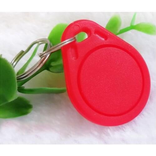 KinJoin 10pcs RFID S50 IC Key Tags Keyfobs Token NFC TAG Keychain 13.56MHz Read only