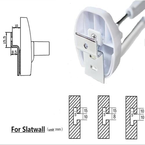 100 Pieces/Lot) Retail Store Wall Locked Parts Safe Anti Lost 7 Inch Length White Color Magnetic Stainless Steel Display Hook