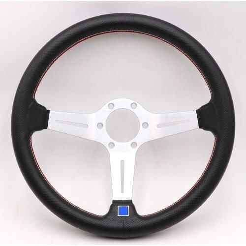 14inch Italy ND Lightweight Aluminum Drift Sport Steering Wheel Real leather Steering wheels