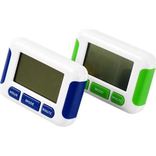 200 pcs Free DHL Alarm Clock 5 Groups Noisy Bell 12/24 Hours Countdown Multi Kitchen Home House Lab