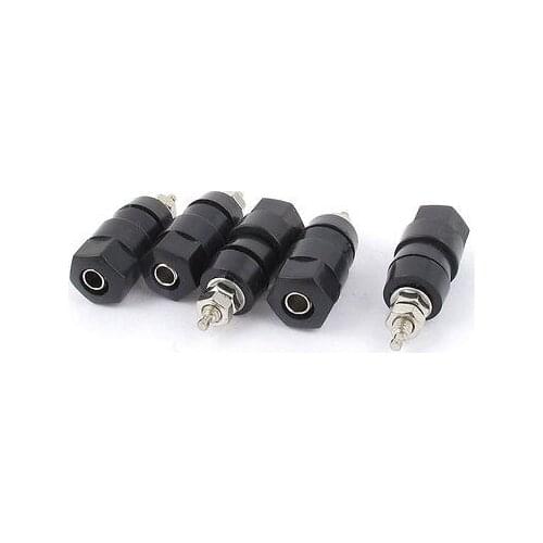 5 Pcs Hex Head Speaker Amplifier Banana Jack Binding Post Connector