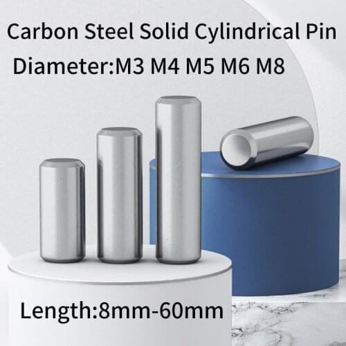 A3 Carbon Steel Pin Cylindrical Pin Solid Locating Pin M3 M4 M5 M6 M8