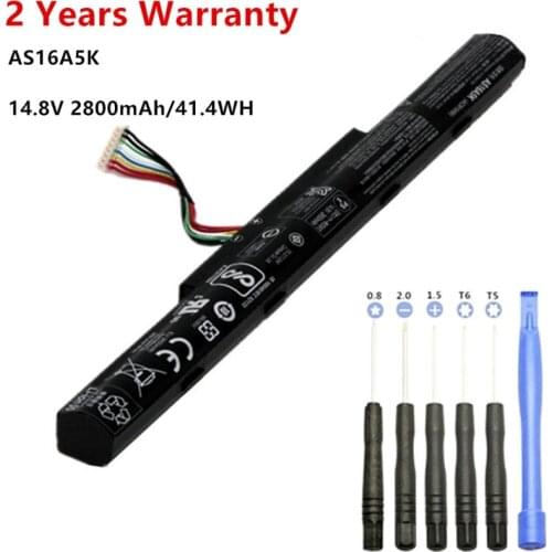 14.8V 2800mAh AS16A5K AS16A7K AS16A8K Laptop Battery For Acer Aspire E15 E5-475G 523G 553G 573G 575G 774G E5-575 Notebook