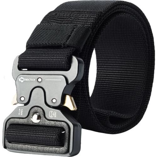 ANTARCTICA Tactical Belt Nylon Military Work Waist Belt Metal Buckle Adjustable Duty Training Waist Belt Hunting Accessories