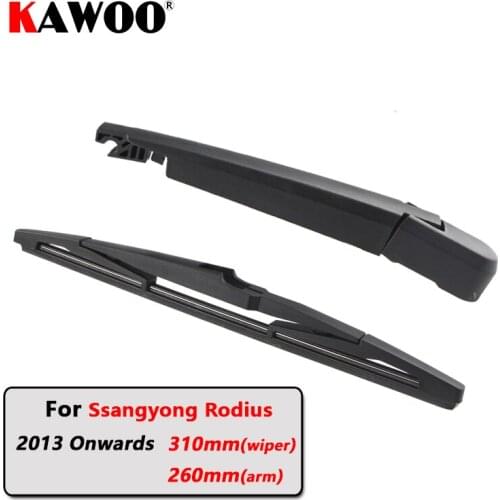 KAWOO Car Rear Wiper Blades Back Window Wipers Arm For Ssangyong Rodius Hatchback (2013 Onwards) 310mm Auto Windscreen Blade