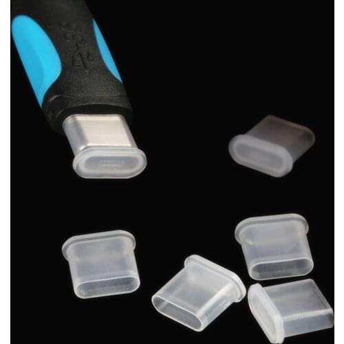 CatXaa 5 Pieces Type c Charger Cable Coat Case Shell type-c Dust Plug for xiaomi huawei p9 p10 letv 2 HTC cable wire Lid cover