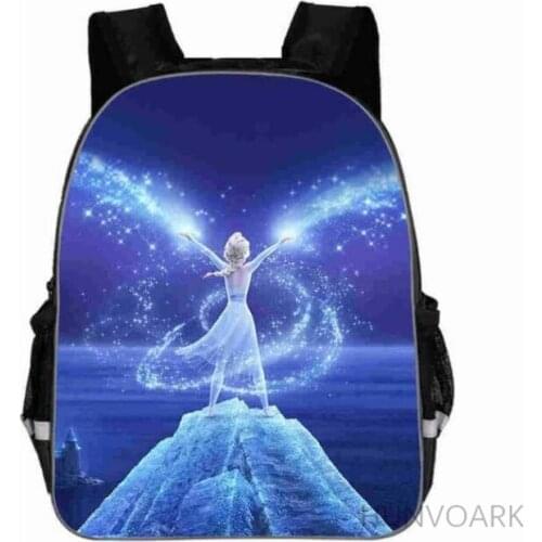 Disney 11/13/16 Inch Teenager Cartoon Anna Elsa Backpack Kids Cartoon School Bags Hot Primary Backpack School Bags