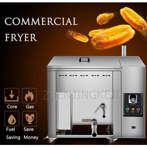 220V Electric Fryer Oil-Water Separation Commercial Large Capacity Efficient Horizontal Fryer Fried Chicken Fritters Machine