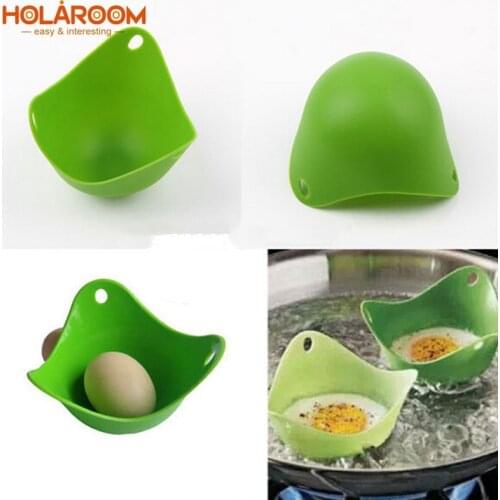Holaroom Silicone Egg Poacher Cook Poach Pods Kitchen Tool Baking Cookware Poached Cup