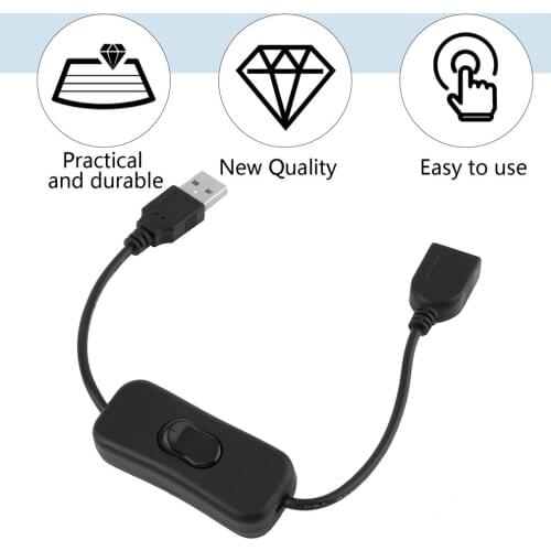 USB Cable with Switch ON/OFF Cable Extension Toggle for USB Lamp USB Fan Power Supply Line Durable HOT SALE Adapter