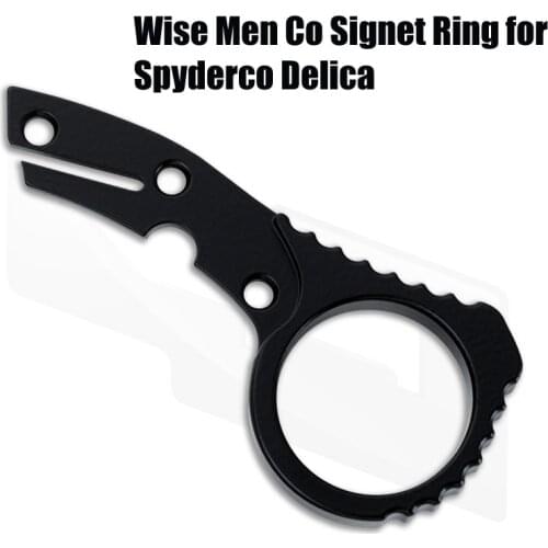 Spider C11 Titanium Alloy Ring Signet Ring For Spyderco Delica Knife Handle Parts Only Suitable For Genuine C11