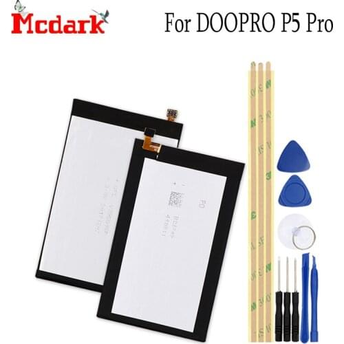 Mcdark For DOOPRO P5 Pro Battery Replacement High Quality Large Capacity 3300mAh Back Up Bateria For DOOPRO P5 Pro with Tools
