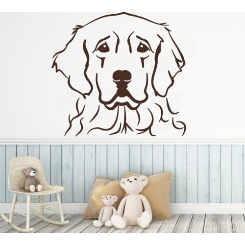 Cute Dog Wall Stickers Animal Pets Grooming Veterinary Vinyl Wall Decals Living Room Nursery Kids Room Home Decoration Z660