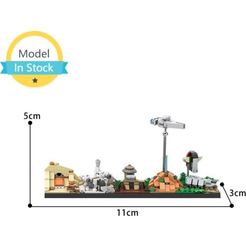 MOC Science Fiction Film and Television Scene Castle Building Spaceship Destroyer Futurebuilding Blocks Model childrens toys