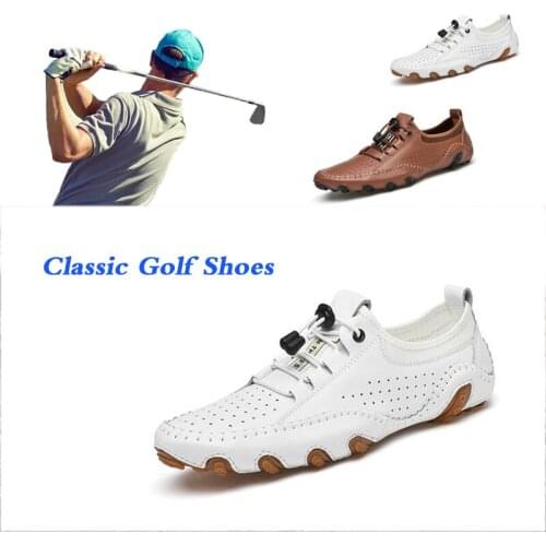 Men Golf Shoes Waterproof Breathable Lightweight Golf Training Sneakers