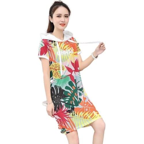 2021 New High-end Dress Summer Dress Womens Large Size Cover Belly Was Thin, High-end Sense of Mid-length Short Skirt
