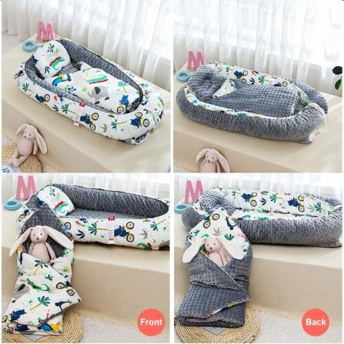 Baby Bag Portable Newborn Biomimicry Multifunctional Emperorship Solidder Nursery Foldable Travel Bed with Bumper Cot Mattress